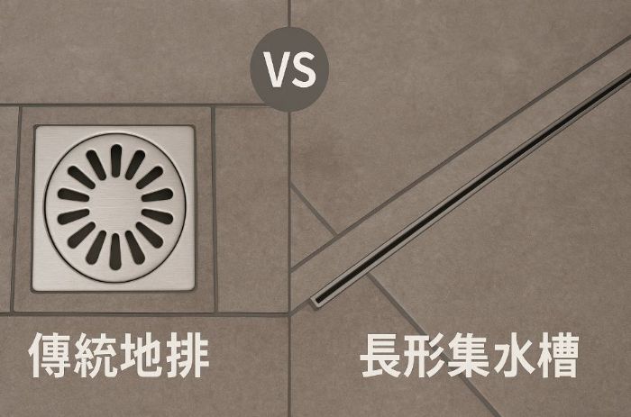 傳統地排好還是長型集水槽好？裝修前必懂的排水系統比較